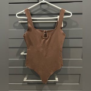 Brand new brown bodysuit